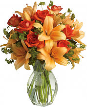 Fiery Lily and Rose