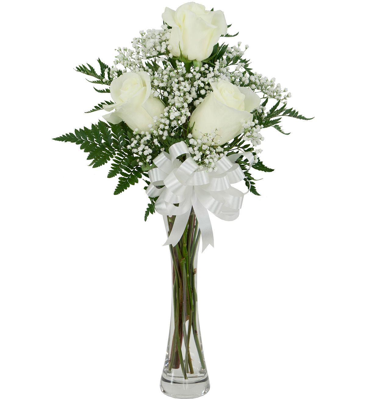 3 White Roses · Sympathy Budget · Canada Flowers