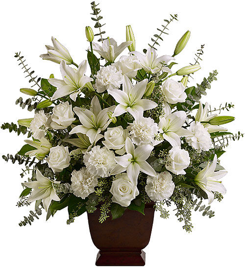 Teleflora's Sincere Serenity (T216-1A) · Teleflora Funeral Flowers ...