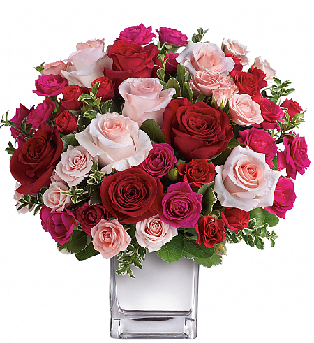 Teleflora's Love Medley Bouquet (T400-2A) · Teleflora Valentine's ...