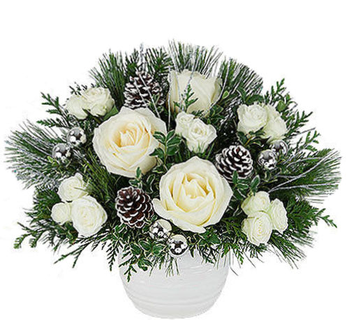 flowers for christmas present