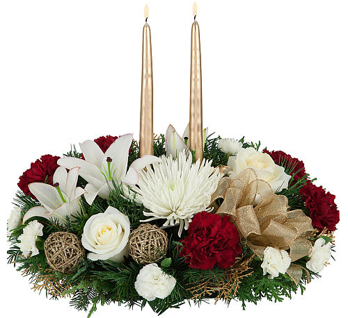 christmas floral centerpieces