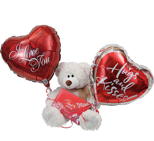 Balloons & Teddy Bear Delivered at From You Flowers