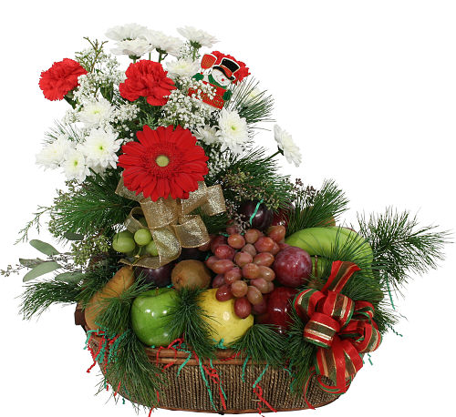 christmas flowers gift baskets