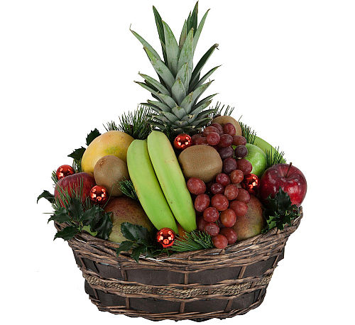 Holiday Fruit Basket CF1AA · Christmas Fruit & Gourmet