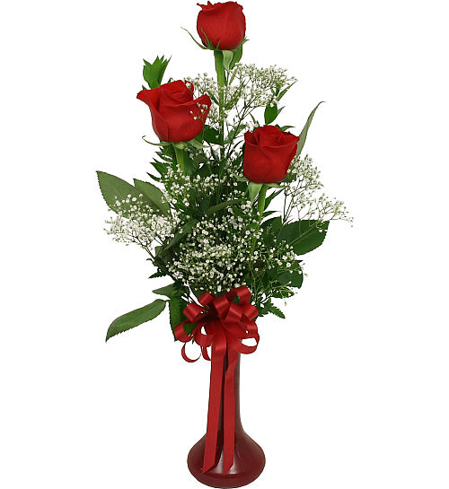 Red Roses Bud Vase #RO8AA · Roses · Canada Flowers.ca