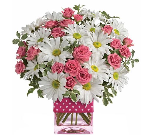 Teleflora's Polka Dots and Posies