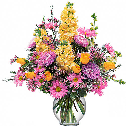 Teleflora's Yellow and Lavender Delight