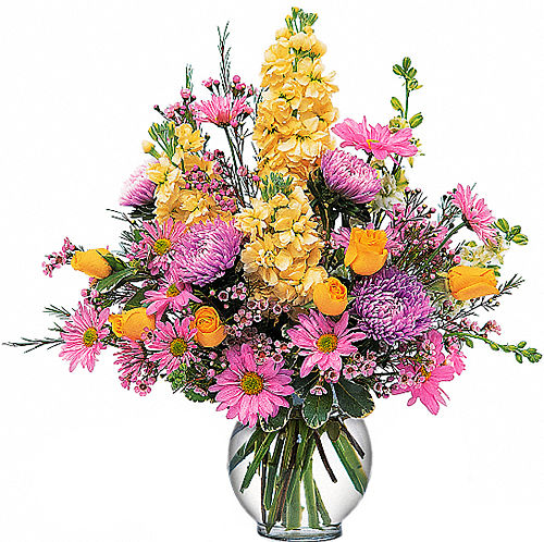 Teleflora's Yellow and Lavender Delight