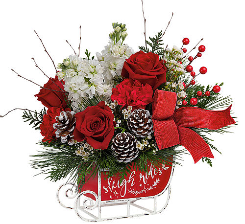 Teleflora's Christmas Day Sleigh Bouquet