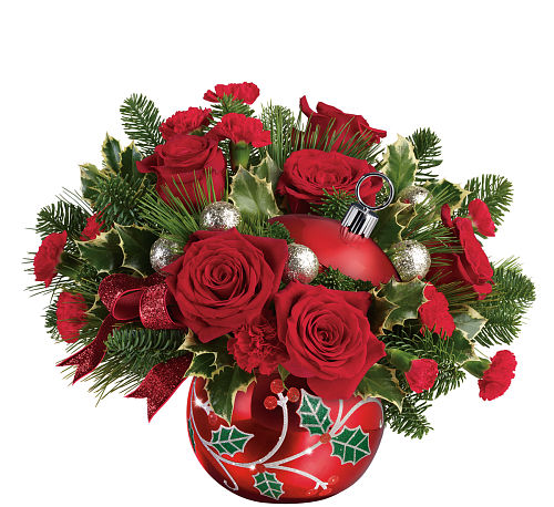 Teleflora's Deck The Holly Ornament Bouquet