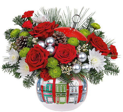 Teleflora's Enchanting Ornament Bouquet