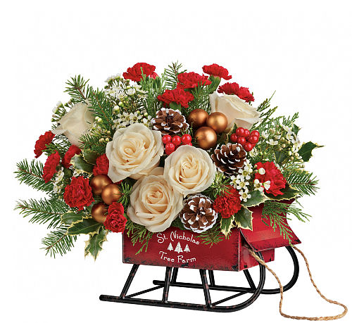 Teleflora's Joyful Sleigh Bouquet