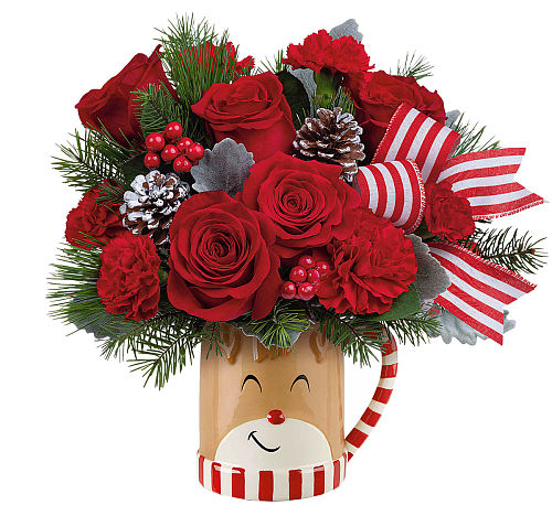 Teleflora's Send A Hug Reindeer Wish Bouquet