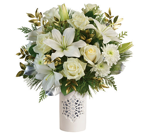 Teleflora's White Snowflake Bouquet