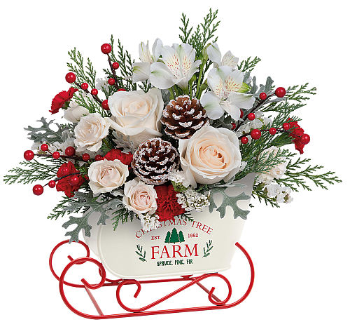 Teleflora's Winter Sleigh Bouquet