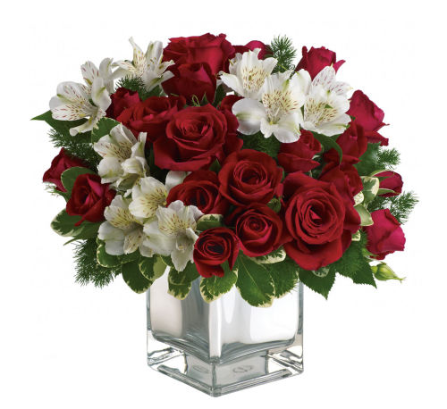 Teleflora's Christmas Blush Bouquet