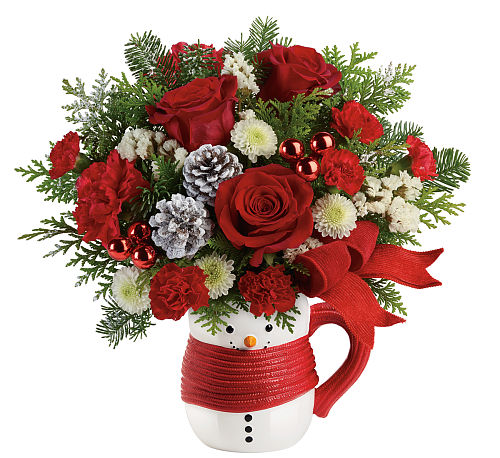 Teleflora's Send a Hug Snowman Mug