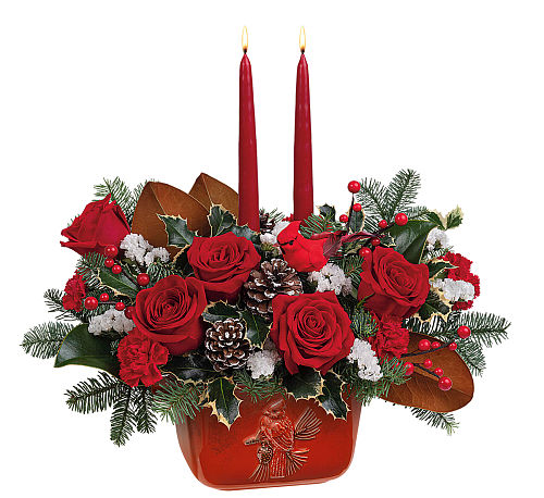 Teleflora's Christmas Classic Centerpiece