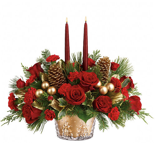 Teleflora's Festive Glow Centerpiece #CC13TA • Canada Flowers