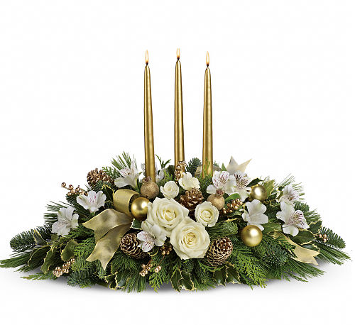 Teleflora's Royal Christmas Centerpiece