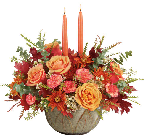 Teleflora's Artisanal Autumn Centerpiece