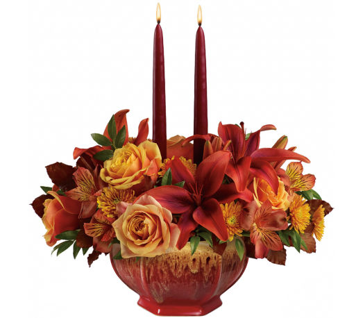 Teleflora's Bounty Of Beauty Centerpiece