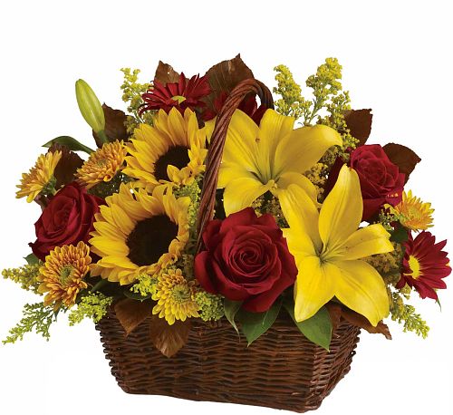 Teleflora's Golden Days Basket