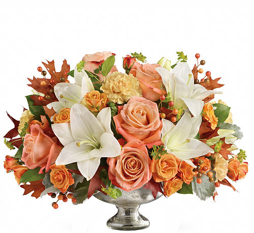 Teleflora's Harvest Shimmer Centerpiece