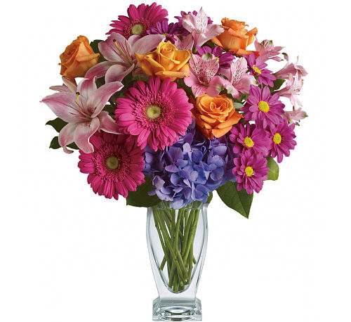 Cheerful Floral Arrangement - GTA Gift Baskets Toronto Flowers