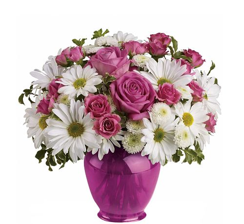 Teleflora's Pink Daisy Delight