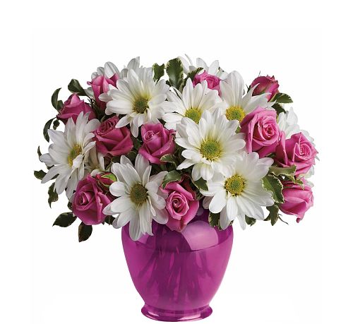 Teleflora's Pink Daisy Delight