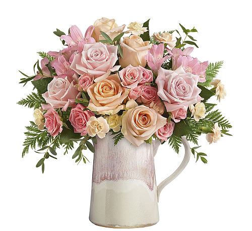 Teleflora's Artisanal Blush Bouquet