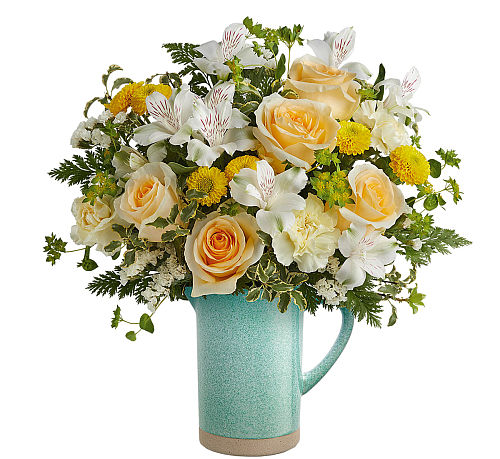 Teleflora's Adored Aqua Bouquet