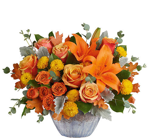 Teleflora's Golden Bounty Centerpiece