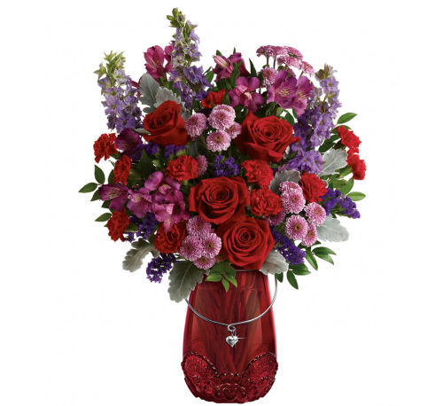 Teleflora's Delicate Heart Bouquet