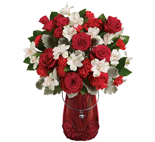 Teleflora's Red Haute Bouquet #VA55TA • Canada Flowers